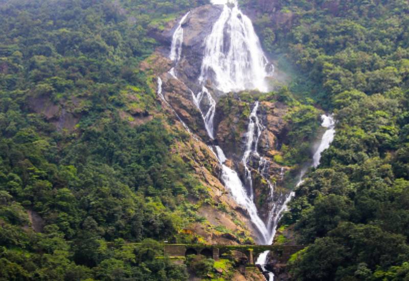 Dudhsagar Waterfall - Waterfalls In India